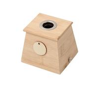 B Baosity Box en Bois Boîte à Support de Bâton de Rack à Thermique Facile à Utiliser Portable Adaptée au Sommeil Travail, 9.5x9.5x8.5cm