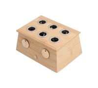 B Baosity Box en Bois Boîte à Support de Bâton de Rack à Thermique Facile à Utiliser Portable Adaptée au Sommeil Travail, 18.5x14x8.5cm