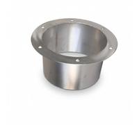 B Baosity Bride Acier Inoxydable Conduit Ventilation Raccord Connecteur Flasque Rond Joint Acier 304 Lisse et Robuste avec 4 Orifices de Vis Facilite et la, 300 Mm