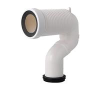 B Baosity Bride de Toilette Décalée, Déporteur de Toilette Universel et Flexible, Bride de Remplacement Décalée pour Systèmes de Drainage de Plomberie et Urinoi, B 35 cm