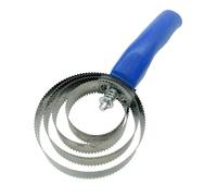 B Baosity Brosse à 4 Anneaux pour Le Toilettage des Chevaux, avec Poignée Confortable, Outil, Brosse en Métal pour Chèvres, Moutons et Vaches, Bleu