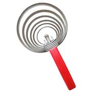 B Baosity Brosse à Curry Réversible en Acier Inoxydable pour des Chevaux et des Vaches, 6 Anneaux