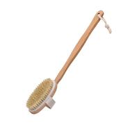 B Baosity Brosse de Bain pour Le Dos Goupillon de Outil de Bain En Bois avec Poignée Longue et Poils Doux pour Un Nettoyage Facile et Complet Adapté Pou, 41 Cm X 6.5 Cm