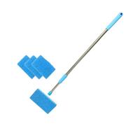 B Baosity Brosse de Nettoyage pour Aquarium, Manche Télescopique 55-95 Cm, Portable, Multifonctionnelle et Légère pour Aquarium en Verre, Tête Carrée 3