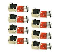 B Baosity Câble Ethernet RJ45 8X Connecteur de Cartes Breakout Board Module Terminals pour Ordinateur, Routeur, Imprimante (Cat 5e, Indoor)