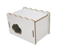 B Baosity Cachette en Bois pour Hamster, Maison d'exercice, Jouet Multifonctionnel, Centre D'activités, Abri, Accessoires de Cage pour Rats, Petits Anim, 14.5x10.5x10.5cm
