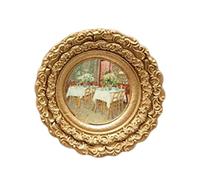 B Baosity Cadre Photo Sculpté à Poser sur Une Table Ou à Accrocher Au Mur, Idéal pour Une Pendaison de Crémaillère, Un Bureau, Une Chambre Ou pour Décorer Un Po, Fleur Ronde