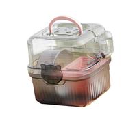 B Baosity Cage de Transport pour Hamster, étui de pour Petits Animaux, Portable, Respirant, Compact, étui de Transport pour Hamster, Accessoires pour Ham, Rose