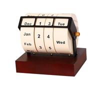 B Baosity Calendrier de Bureau Perpétuel Rotatif - Idée Cadeau pour La Chambre Ou Un Anniversaire