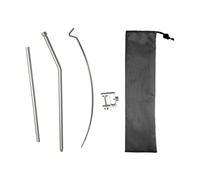 B Baosity Camping Support Lampe Portelampe Portable Support Camping Pliante Aluminium Réglable Installation Facile Convient à Barbecue Jardinage Ma, Double Section