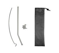B Baosity Camping Support Lampe Portelampe Portable Support Camping Pliante Aluminium Réglable Installation Facile Convient à Barbecue Jardinage Ma, Section Unique