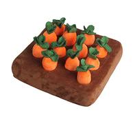 B Baosity Carotte en Peluche Créative pour Jardin, Jouet à Mâcher, Puzzle Interactif pour Animaux de Compagnie, Jouet en Peluche à Tirer, Jouet