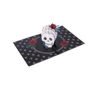 B Baosity Carte de Vœux Halloween Crâne Squelette Horrifique Carte Surprise Papier Convient à la Parenté Décoration de Maison Halloween 15cmx10cm