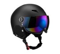 B Baosity Casque Antichoc Casque de Snowboard Sangle Ajustable Respirant pour Hommes Femmes Adapté à La Pratique Sports d'hiver, Black L