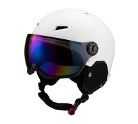 B Baosity Casque Antichoc Casque de Snowboard Sangle Ajustable Respirant pour Hommes Femmes Adapté à La Pratique Sports d'hiver, White L