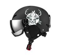 B Baosity Casque de Lunettes Détachables Casque Snowboard Ajustable Accessoires Casque Hiver Protection Tête Matière Robuste Coussin Amovible, Noir, m
