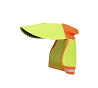 B Baosity Casque de Sécurité à Large Bord, Protection Solaire Légère pour Le Cou avec Bande Réfléchissante pour L'été, Chapeau de Sécurité, Extérieur, Vert