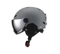 B Baosity Casque de Snowboard avec Lunettes Fixées Casque de Ski Absorbant Les Chocs Doublure Confortable Bretelle Réglable Doublure Amovible Utilisation Multip, M Dark Grey