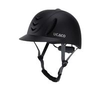 B Baosity Casque D'Équitation Casque de Cheval Protection Ajustable Résistant Aux Chocs avec Coque Épaisse Amovible Adapté Aux Sports Équestres Pleins Air Loisi, Tout Noir