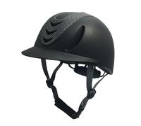 B Baosity Casque d'Équitation Enfant Chapeau d'Équitation Réglable Casque de Protection Ventilé Légèreté et Coque Solide Adapté aux Enfants Pratique pour, Fleur de Carbone Noir