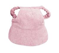 B Baosity Casquette de Baseball pour Chien avec Fentes pour Oreilles Couvre-Chef Réglable en Corduroy Chapeau Animaux Mode Tendance Été Adapté à, Rose, M