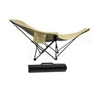 B Baosity Chaise de Camping Réclinable Confortable Fauteuil Pliant Portable avec Trois Positions D'Inclinaison Appui-Jambes Détachable Tissu Oxford Support Ergo, Kaki