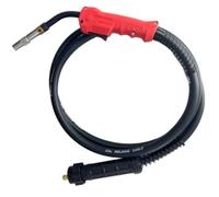 B Baosity Chalumeau de Soudage MIG Structure Métal Résistante et Col Rigide Alimentation Du Fil Fluide Prise en Main Antifatigue Câble Épais Connecteur, 3 Mètres, Économique, Torche Européenne 350A