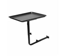 B Baosity Chariot à Outils de Salon Réglable Plateau Rotatif de Coiffeur Support pour Accessoires de Salon Desserte à Hauteur Adaptable en Alliage d'Aluminium, Black