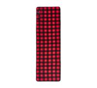 B Baosity Chauffe-Sac de Couchage Tapis Coussin Chauffant Pliable Couverture Chauffante Multi- en Polyester Flanelle pour Activité Extérieure Convient Au C, Grille Noire et Rouge