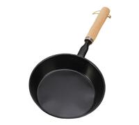 B Baosity Cheminée de Cuisson pour Barbecue avec Manche en Bois Robuste, Idéale pour Les Fêtes en Plein Air, La Randonnée et La Cuisine Maison. Un Cadeau Parfai, 14 Cm sans Trou