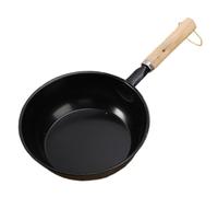 B Baosity Cheminée de Cuisson pour Barbecue avec Manche en Bois Robuste, Idéale pour Les Fêtes en Plein Air, La Randonnée et La Cuisine Maison. Un Cadeau Parfai, 16 Cm sans Trou