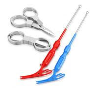 B Baosity Ciseaux de Pêche Pliants Coupe-fil Couteau Portable Cisaille à Tresse Alliage d'Aluminium et Acier Carbone Mécanisme Pliant pour Fil PE Adaptés aux, style to 1