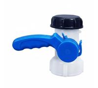 B Baosity Clapet Résistant aux Produits Chimiques Robinet de Sortie Papillon Mécanisme de Cuve Sortie de Fût Plastique Contrôle, DN40, Interface 62mm, Vanne Papillon En Plastique Monobloc