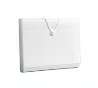 B Baosity Classeur Accordéon Dossiers Fichiers Documents Archives 13 Pochettes en PP Résistant avec Onglets et Corde Élastique pour Protection des Papier Adapté, Blanc, 13 Grilles A