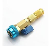 B Baosity e Valve Automobile Climatiseur Outil Noyau de Port Extracteur d'Obus Kit d'Adaptateurs en Laiton et Aluminium pour Retrait et Pose sans Purge, Bleu, Bleu, Basse Pression