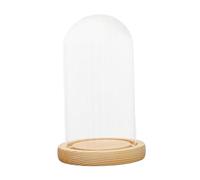 B Baosity Cloche En Forme de Dôme avec Base En Bois, Décorative et Portable, Idéale pour La Présentation et Le Rangement de Desserts et D'objets de, Modèle E