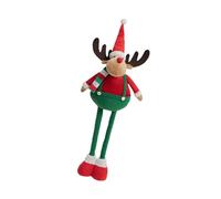 B Baosity Collection de Poupées de Noël, Ornements de Bureau, Artisanat Décoratif, Décorations de Noël pour Le Nouvel an, Style Champêtre, Élan 20x10x47 Cm