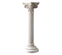 B Baosity Colonne Romaine, Sculpture de Colonne, Figurine, Résine, Style Grec Classique, pour Commode, Vitrine, Décoration événementielle pour Fête, Célébration, Blanc