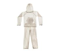 B Baosity Combinaison Ghillie en Filet avec Veste, Pantalon et Capuche, Facile à, Adaptée à La Randonnée, à La Pêche et Au Jardinage, Kaki M L