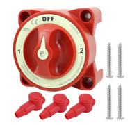 B Baosity Commutateur Déconnexion Manuel pour Alimentation Bateau avec Capot Protection et Fixation à Vis, 11001 Sélecteur De Batterie 1-2-Combiné-Arrêt