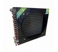 B Baosity Condenseur Industriel Condenseur Unit Condenseur Réfrigération Échangeur Refroidisseur en Métal Cuivre Aluminium à Ailettes Corps Blindé Protégé, 大1.5匹冷凝器