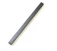 B Baosity Connecteur Broche Ronde Dorée pour Circuit Pas de 1.27mm Interface Solide et Fiable Structure Résistante à la Température Adapté à l'Électronique, 1x50p, Femelle Simple Rangée