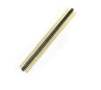 B Baosity Connecteur Broche Ronde Dorée pour Circuit Pas de 1.27mm Interface Solide et Fiable Structure Résistante à la Température Adapté à l'Électronique, 2x50p, Double Rangée Mâle