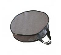 B Baosity Conteneur de Stockage de Pêche Sac Rond pour Filet de Poisson Imperméable Oxford Fermeture Éclair Poignée Solide Adapté à Pêcheur Activité Extérieure Transport, Diamètre 50 Cm Hauteur 10 Cm