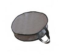 B Baosity Conteneur de Stockage de Pêche Sac Rond pour Filet de Poisson Imperméable Oxford Fermeture Éclair Poignée Solide Adapté à Pêcheur Activité Extérieure Transport, Diamètre 40 Cm Hauteur 10 Cm