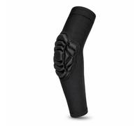 B Baosity Coudière Enfant Sport Protection Manche Coussin Équipée d'Un Pad d'Impact et d'Une Bande Antiglisse Matière Polyester Spandex Flexible pour Basketball, Noir, YM 65-90 Livres