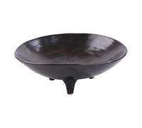 B Baosity Coupe à Fruits En Céramique à 3 Pieds avec Piédestal, Assiette Multifonctionnelle, Panier Décoratif avec Base pour Les Fêtes, Le et Les Bijoux, Café Dia 15.5 Cm