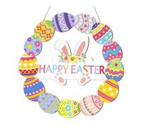 B Baosity Couronne de Pâques, Décoration Suspendue pour Porche, Décoration En Bois pour Porte D'entrée, Boulangerie, Café, Etc, Style A