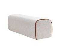 B Baosity Coussin Accoudoir Ergonomique Rectangulaire avec Housse Amovible Lavable Soutien Du Bras et Tête Mousse Adapté pour Usage Familial Bureau, Blanc
