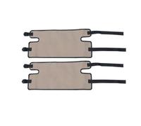 B Baosity Coussin de Chaise Remplacement Toile de Chaise Pliable Housse de Siège Assise Extérieure Matériau Oxford et Nettoyable Boucles Réglables pour Mise en, Khaki, 2-Pc Set DL 30x48cm